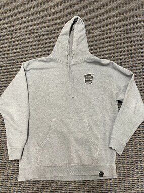 Vintage Style Mammoth Mountain California Map Graphic Hoodie - Gray size UNKNOWN